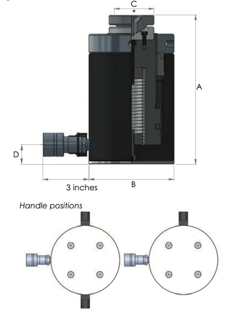HFA - Single Acting Failsafe Lock Ring Aluminum Cylinders