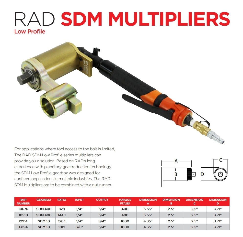 RAD SDM Low Profile Multipliers